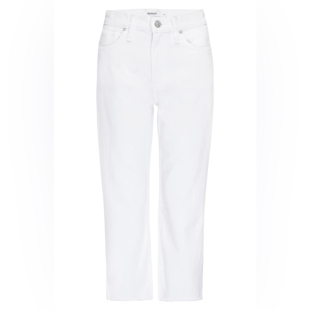 Brand new white Hudson NOA Jeans. Mid rise. Straight.